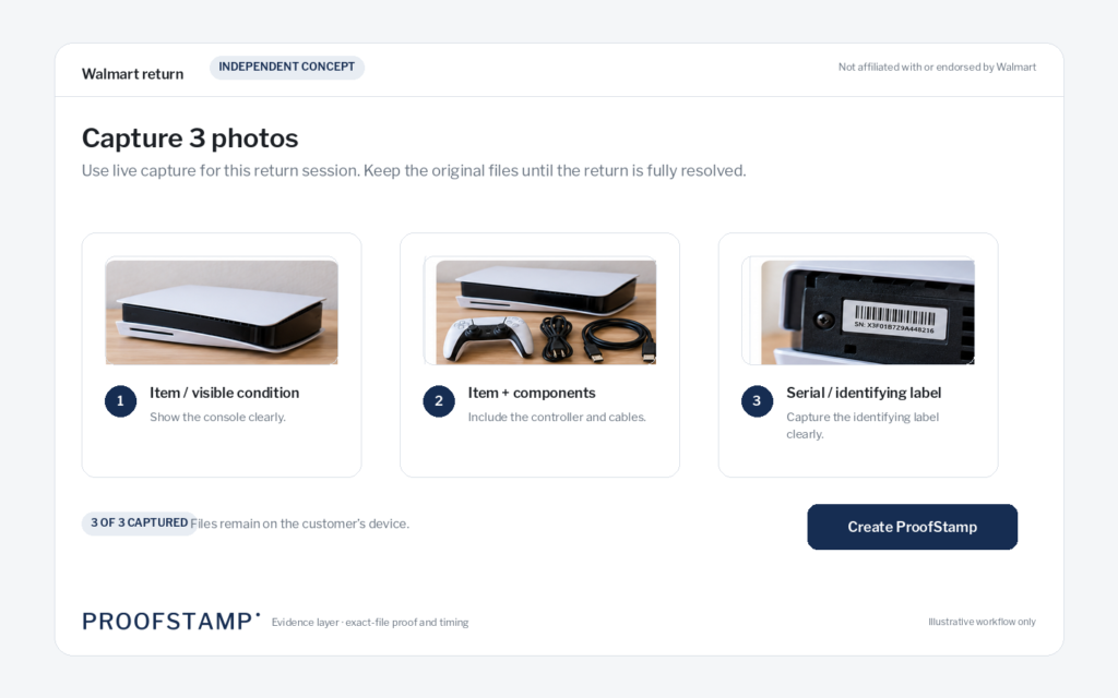 What If Walmart Didn’t Need to Keep the Return Photos? 3 walmart proofstamp clean 02 capture photos